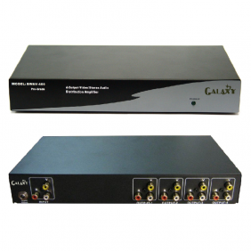 AV composite distribution amplifier, 4 channels