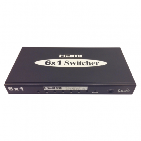 HDMI Switcher 6X1 Black