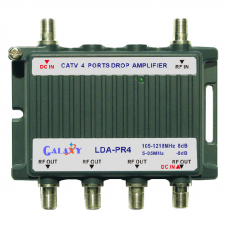 LDA-PR4   CATV 4-Port Drop Amplifier 1in 4out 5-1002MHz