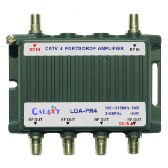 LDA-PR4   CATV 4-Port Drop Amplifier 1in 4out 5-10...